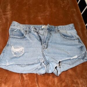 Forever 21 Light Blue Jean Shorts